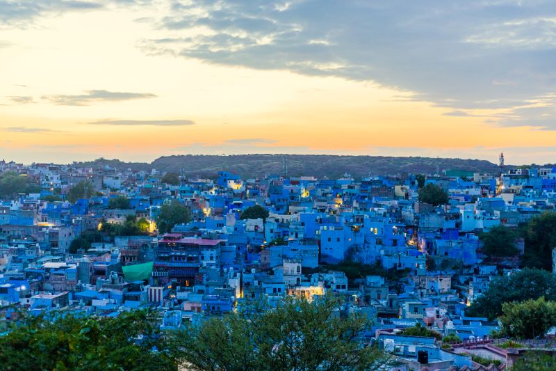 Sunset Over Jodhpur- Blue City